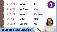 Ôn Tập Sơ Cấp 1 Tiếng Hàn